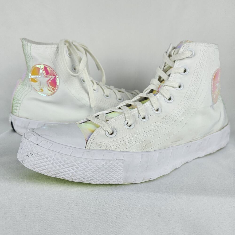 Converse UNT1TL3D Hi-Vis Collection, White Iridescent 170605C Men's Size 10